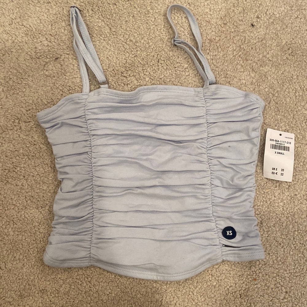 Holister blue x small shirt (NEVER BEEN WORN | WITH TAG)